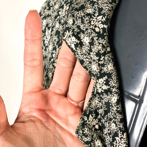 1990's Vintage Floral Dress, Size L - Picture 4 of 8